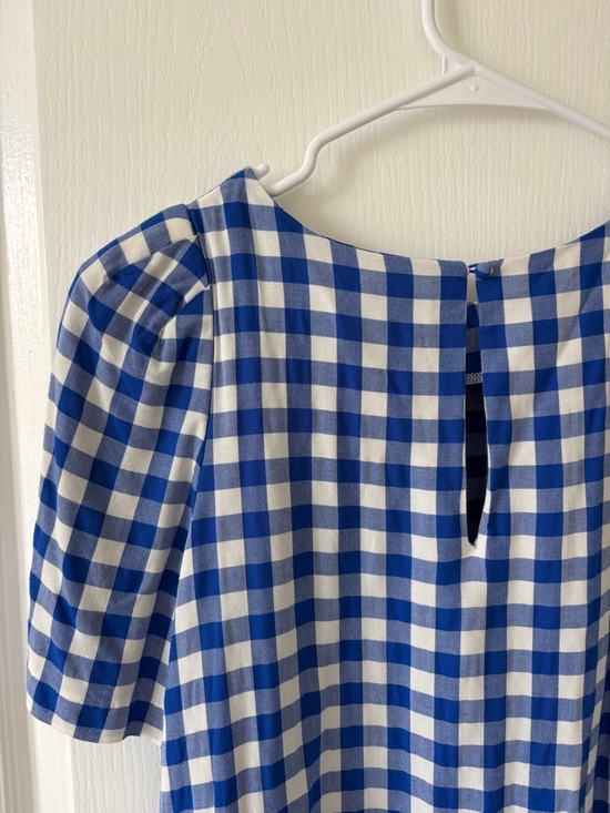 Calvin Klein Blue and White Gingham Dress - Picture 3 of 3